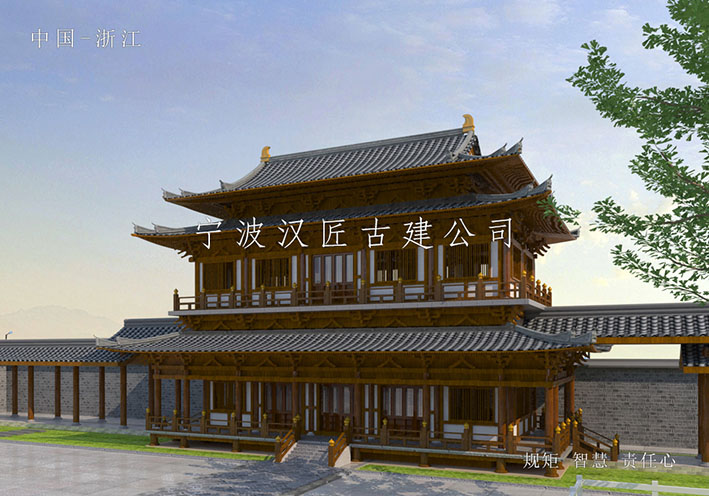 張家口古寺廟體現(xiàn)古建筑造型之美